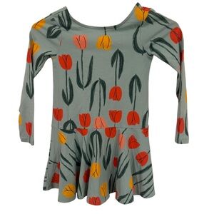 Tea size 5 Floral Long Sleeve Dress EUC